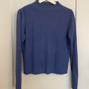 VTG 90s Silk Ribbed Mockneck Sweater